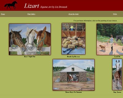 Liz Equine Art Shop